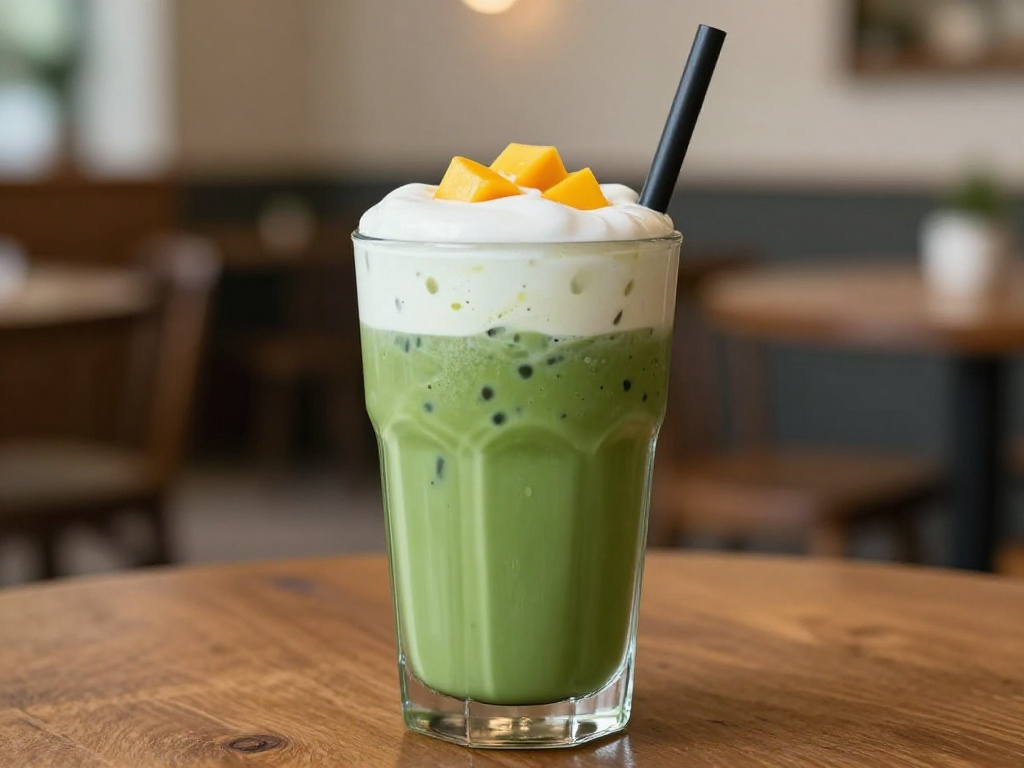 Iced Matcha Latte Mangue